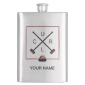 Les balais croisés courbant le flacon - ajoutez (devant)