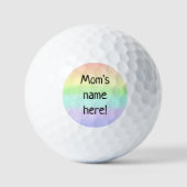Les balles de golf Rainbow personnalisées de maman (Recto)