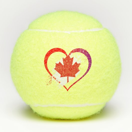 Les balles de tennis de la fête du Canada (Devant)