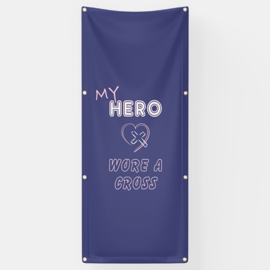Les bannières chrétiennes Jésus mon héros ont (Vertical)