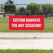 Les bannières et les signes faits sur commande ont (En situation)