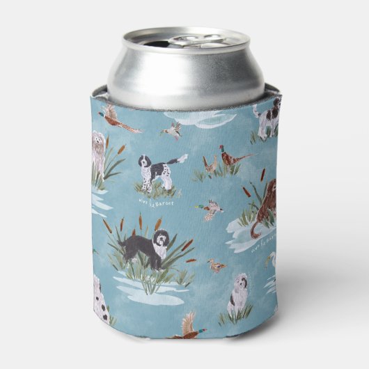 LES BARBETS Blauwe blikjeskoeler (Blikje Voorkant)