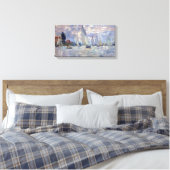 les Barques van Claude Monet Canvas Afdruk (Insitu (Slaapkamer))