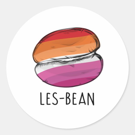 Les-Bean Ronde Sticker (Voorkant)