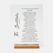 Les Béatitudes Matthieu 5:2-12 Écriture biblique (Recto)