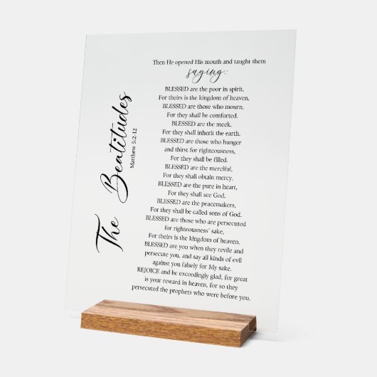 Les Béatitudes Matthieu 5:2-12 Écriture biblique (Angle)