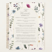Les Béatitudes Matthieu 5:3–12 Écriture florale (Devant)