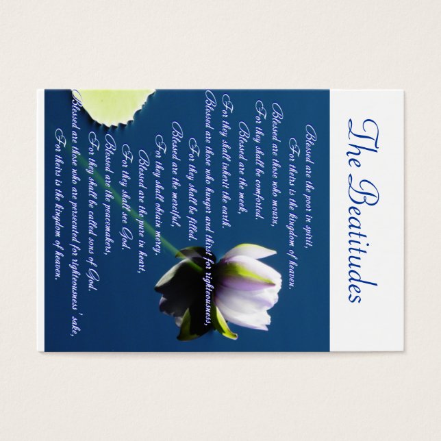 Les Béatitudes partage (Devant)