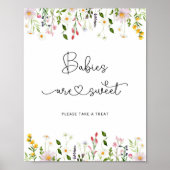 Les bébés fleur sauvage sont une affiche sucrée (Devant)