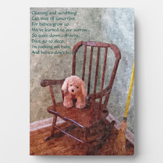 "Les bébés ne gardent pas" Plaque de la crèche (Devant)