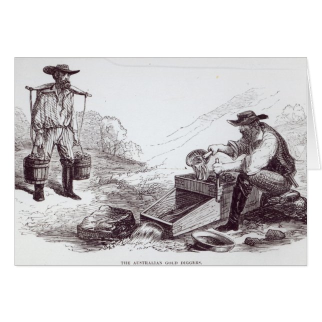 Les bêcheurs d'or australiens (Devant horizontal)