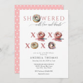 Les beignets | Invitations de douche nuptiale (Devant / Derrière)