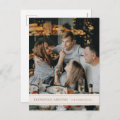 Les Bénédictions Abondent de Grosgrain Carte posta (Devant / Derrière)