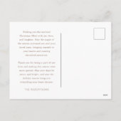 Les Bénédictions Abondent de Grosgrain Carte posta (Dos)