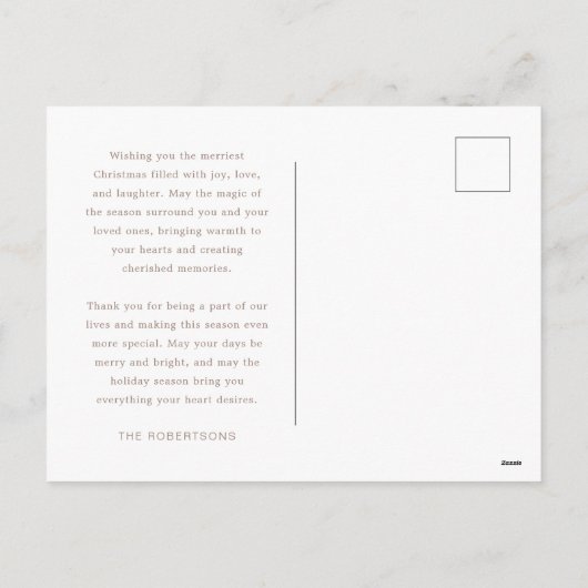 Les Bénédictions Abondent de Grosgrain Carte posta (Dos)