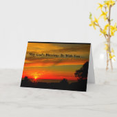 Les Bénédictions de Dieu Soyez avec vous Carte de (Fleur jaune)