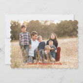 Les bénédictions de la carte de Noël (Dos)