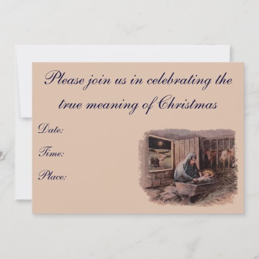 Les Bénédictions de Noël Invitation (Dos)