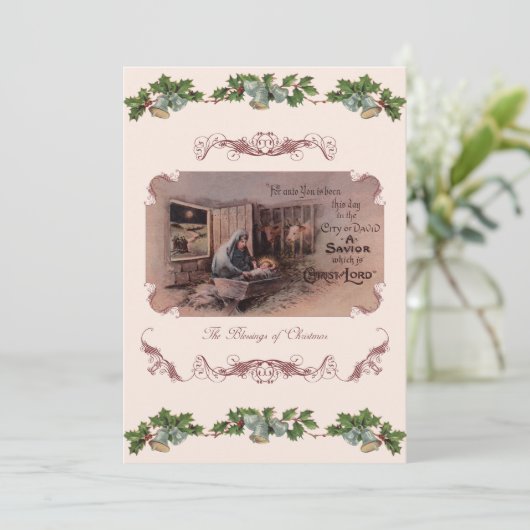 Les Bénédictions de Noël Invitation (Debout devant)