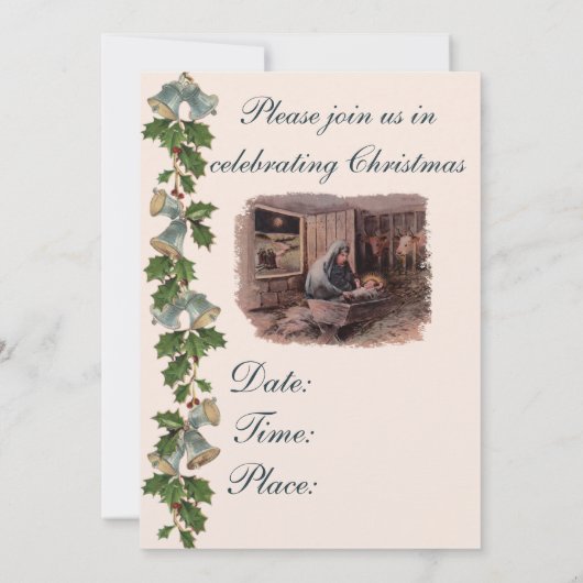 Les Bénédictions de Noël Invitation (Dos)