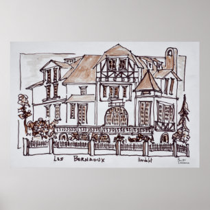 Les Bernaoux Neufchatel Hardelot, Frankrijk Poster