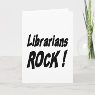 Les bibliothécaires Rock ! Carte de vœux