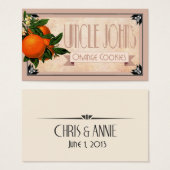 Les biscuits orange Art Déco Uncle John's sont pré (Devant & derrière)