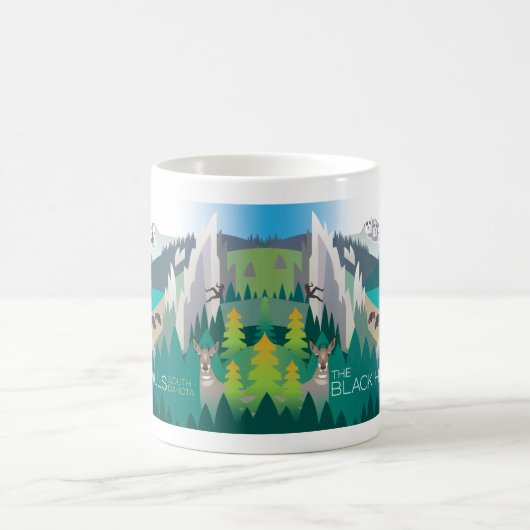 Les Black Hills 11oz ou 15oz Mug (Centre)