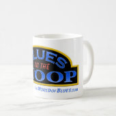 Les BLEUS sur la tasse de café de STOOP avec des (Devant droit)