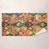 Les boho ethniques grondent le vieux motif. Impres (Serviette de bain)