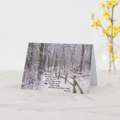 "Les bois sont beau" design de carte (Fleur jaune)