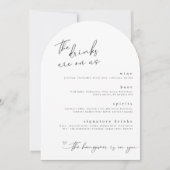 Les boissons sont sur nous Mini-Boissons Carte Men (Devant)