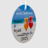 Les boissons tropicales pour les premiers couples (devant)