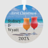 Les boissons tropicales pour les premiers couples (dos)