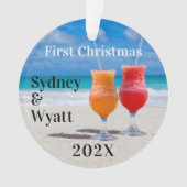 Les boissons tropicales pour les premiers couples (devant)