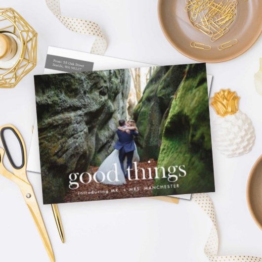 Les bonnes choses pour célébrer le Faire-part Mari