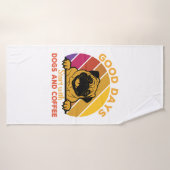 les bonnes journées commencent par le doge et le c (Serviette de bain)