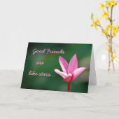 Les bons amis sont comme la carte Stars (Fleur jaune)