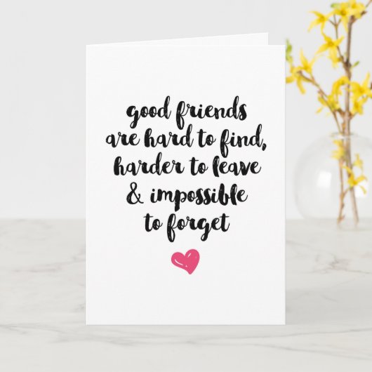 Les bons amis sont difficiles à trouver carte de v (Fleur jaune)