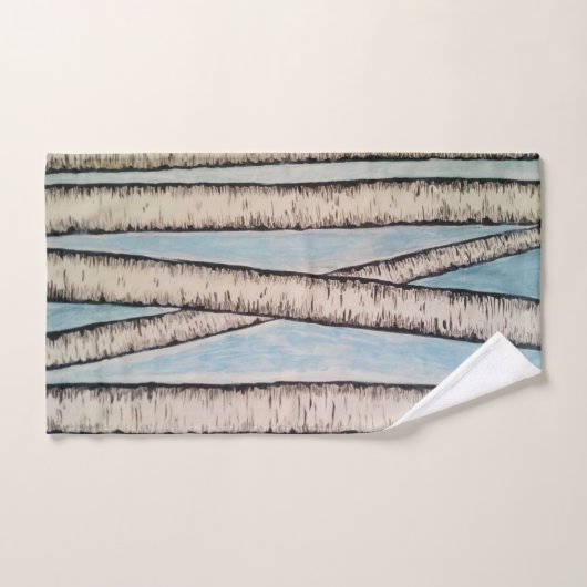 Les bouleaux (Serviette à main)