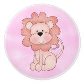 Les boutons de l'enfant et le lion rose mignon de (Devant)