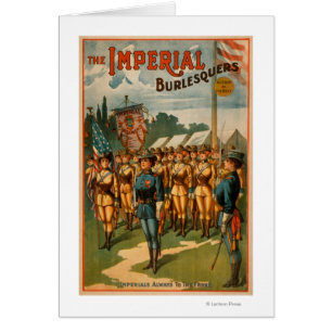 Les Burlesquers Impériaux Jouent Des Soldats Fémin