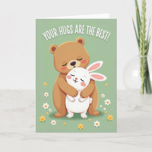 Les Câlins D'Ours Sont La Meilleure Carte