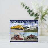 Les Camions Le Font Mieux Carte Postale (Debout devant)