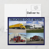 Les Camions Le Font Mieux Carte Postale (Devant / Derrière)