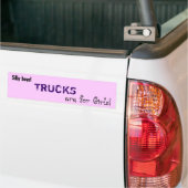Les camions sont pour les filles autocollants pare (Sur camion)