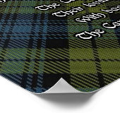 Les Campbells Arrivent Tartan Print Poster (Coin)