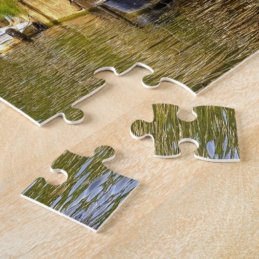 Les canaux d'Amsterdam. Jigsaw Puzzle (Côté)