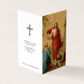 Les cartes catholiques de prière | le Christ a 1 (Extérieur)