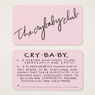 Les cartes d'adhésion Crybaby Club